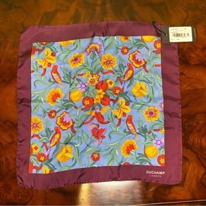 Duchamp Resting Bird Pochette 100% Silk Pocket Square Handkerchief